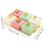 Maxbell Fruit Plate Decorative Snacks Tray Fruit Platter for Candy Dessert Chips and Style B