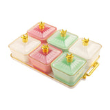 Maxbell Fruit Plate Decorative Snacks Tray Fruit Platter for Candy Dessert Chips and Style B