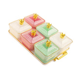 Maxbell Fruit Plate Decorative Snacks Tray Fruit Platter for Candy Dessert Chips and Style B