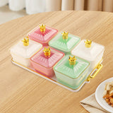 Maxbell Fruit Plate Decorative Snacks Tray Fruit Platter for Candy Dessert Chips and Style B