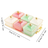 Maxbell Fruit Plate Decorative Snacks Tray Fruit Platter for Candy Dessert Chips and Style C