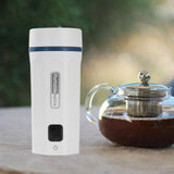 Maxbell Portable Electric Kettle with 6 Variable Presets 550ml for Hotel Travel Home white