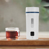 Maxbell Portable Electric Kettle with 6 Variable Presets 550ml for Hotel Travel Home white