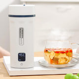 Maxbell Portable Electric Kettle with 6 Variable Presets 550ml for Hotel Travel Home white