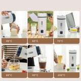 Maxbell Portable Electric Kettle with 6 Variable Presets 550ml for Hotel Travel Home white