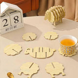 Maxbell Sheep Wooden Coaster Handcrafted Reusable Farmhouse Dining Table Decor