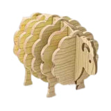 Maxbell Sheep Wooden Coaster Handcrafted Reusable Farmhouse Dining Table Decor