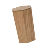 Maxbell Wooden Trash Can Compact Decorative Waste Basket for Office Bathroom Kitchen Fraxinus Mandshurica
