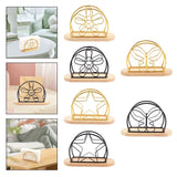 Maxbell Napkin Holder with Metal Wire Napkin Storage Box for Countertop Home Kitchen flower gold