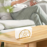 Maxbell Napkin Holder with Metal Wire Napkin Storage Box for Countertop Home Kitchen flower gold