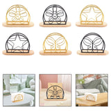 Maxbell Napkin Holder with Metal Wire Napkin Storage Box for Countertop Home Kitchen flower gold