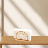 Maxbell Napkin Holder with Metal Wire Napkin Storage Box for Countertop Home Kitchen star and gold