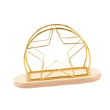 Maxbell Napkin Holder with Metal Wire Napkin Storage Box for Countertop Home Kitchen star and gold