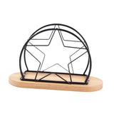 Maxbell Napkin Holder with Metal Wire Napkin Storage Box for Countertop Home Kitchen star black