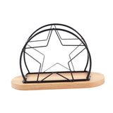 Maxbell Napkin Holder with Metal Wire Napkin Storage Box for Countertop Home Kitchen star black