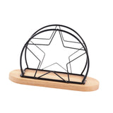Maxbell Napkin Holder with Metal Wire Napkin Storage Box for Countertop Home Kitchen star black