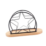 Maxbell Napkin Holder with Metal Wire Napkin Storage Box for Countertop Home Kitchen star black