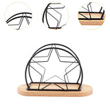 Maxbell Napkin Holder with Metal Wire Napkin Storage Box for Countertop Home Kitchen star black