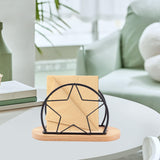 Maxbell Napkin Holder with Metal Wire Napkin Storage Box for Countertop Home Kitchen star black