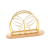 Maxbell Napkin Holder with Metal Wire Napkin Storage Box for Countertop Home Kitchen Butterfly gold