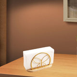 Maxbell Napkin Holder with Metal Wire Napkin Storage Box for Countertop Home Kitchen Butterfly gold