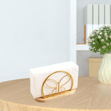 Maxbell Napkin Holder with Metal Wire Napkin Storage Box for Countertop Home Kitchen Butterfly gold