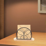 Maxbell Napkin Holder with Metal Wire Napkin Storage Box for Countertop Home Kitchen Butterfly black