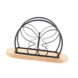 Maxbell Napkin Holder with Metal Wire Napkin Storage Box for Countertop Home Kitchen Butterfly black