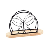 Maxbell Napkin Holder with Metal Wire Napkin Storage Box for Countertop Home Kitchen Butterfly black