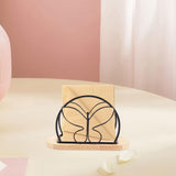 Maxbell Napkin Holder with Metal Wire Napkin Storage Box for Countertop Home Kitchen Butterfly black