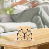 Maxbell Napkin Holder with Metal Wire Napkin Storage Box for Countertop Home Kitchen Butterfly black