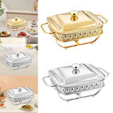 Maxbell Stainless Steel Chafing Dish Sturdy Warmer Server for Restaurant Home Buffet Gold