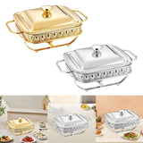 Maxbell Stainless Steel Chafing Dish Sturdy Warmer Server for Restaurant Home Buffet Gold