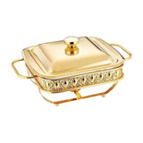 Maxbell Stainless Steel Chafing Dish Sturdy Warmer Server for Restaurant Home Buffet Gold