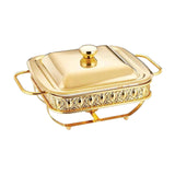 Maxbell Stainless Steel Chafing Dish Sturdy Warmer Server for Restaurant Home Buffet Gold