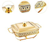 Maxbell Stainless Steel Chafing Dish Sturdy Warmer Server for Restaurant Home Buffet Gold