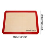 Maxbell Silicone Baking Mat Professional Bakeware Oven Baking Sheet for Pastry Bread 42x29.5cm