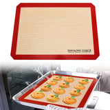 Maxbell Silicone Baking Mat Professional Bakeware Oven Baking Sheet for Pastry Bread 42x29.5cm
