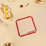 Maxbell Silicone Baking Mat Professional Bakeware Oven Baking Sheet for Pastry Bread 21x21cm