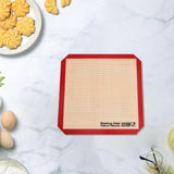 Maxbell Silicone Baking Mat Professional Bakeware Oven Baking Sheet for Pastry Bread 21x21cm