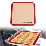 Maxbell Silicone Baking Mat Professional Bakeware Oven Baking Sheet for Pastry Bread 21x21cm