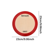Maxbell Silicone Baking Mat Professional Bakeware Oven Baking Sheet for Pastry Bread 22.8cm