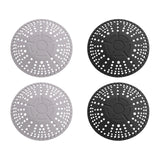 Maxbell 2Pcs Silicone Drain Cover Silicone Drain Catcher for Bathroom Sink Bathtub gray