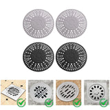 Maxbell 2Pcs Silicone Drain Cover Silicone Drain Catcher for Bathroom Sink Bathtub gray