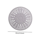 Maxbell 2Pcs Silicone Drain Cover Silicone Drain Catcher for Bathroom Sink Bathtub gray