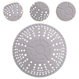Maxbell 2Pcs Silicone Drain Cover Silicone Drain Catcher for Bathroom Sink Bathtub gray