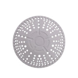 Maxbell 2Pcs Silicone Drain Cover Silicone Drain Catcher for Bathroom Sink Bathtub gray