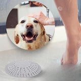 Maxbell 2Pcs Silicone Drain Cover Silicone Drain Catcher for Bathroom Sink Bathtub gray