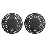 Maxbell 2Pcs Silicone Drain Cover Silicone Drain Catcher for Bathroom Sink Bathtub black