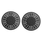 Maxbell 2Pcs Silicone Drain Cover Silicone Drain Catcher for Bathroom Sink Bathtub black